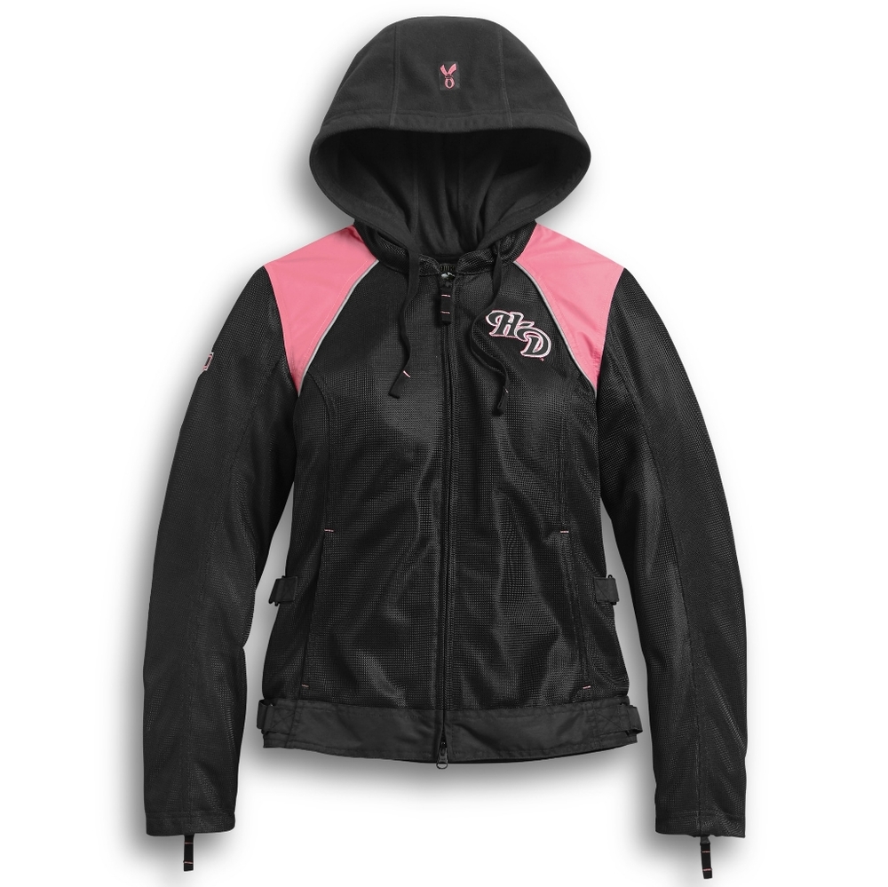 Harley Davidson Women's Pink Label 3-in-1 Mesh Riding Jacket